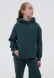 Anthracite-grey color kids three-thread insulated hoodie